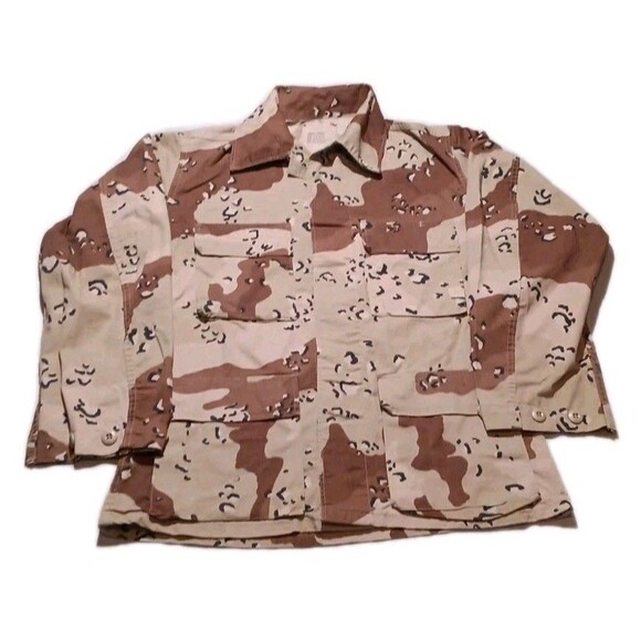 Vintage 1990 US Army Chocolate Chip Desert Camo Jacket Coat Adult Small Short - Picture 2 of 6